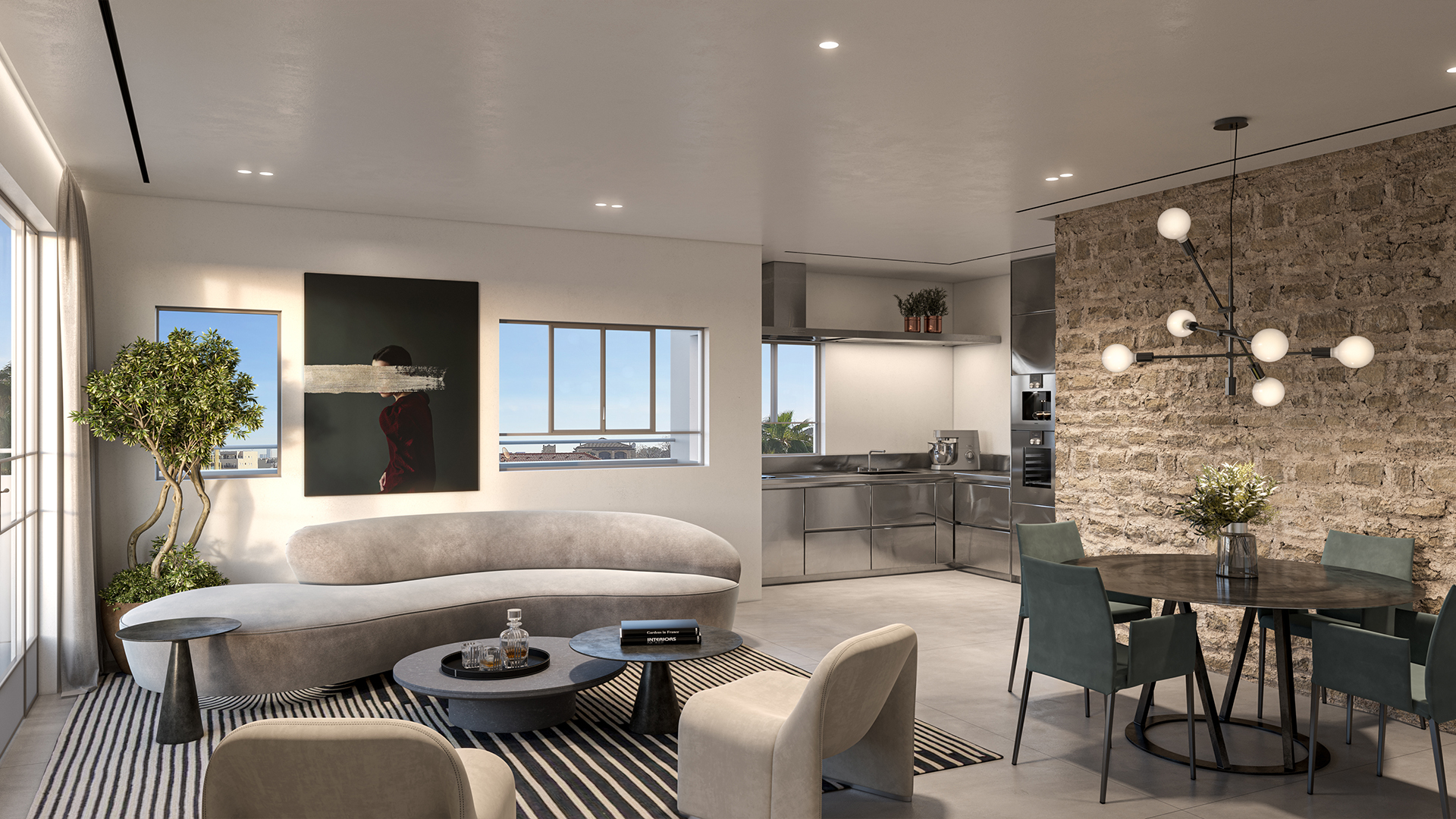 Maayan-Golan_Architectural-Visualization_interior-render_apartment_Living-room-kitchen-dining_02